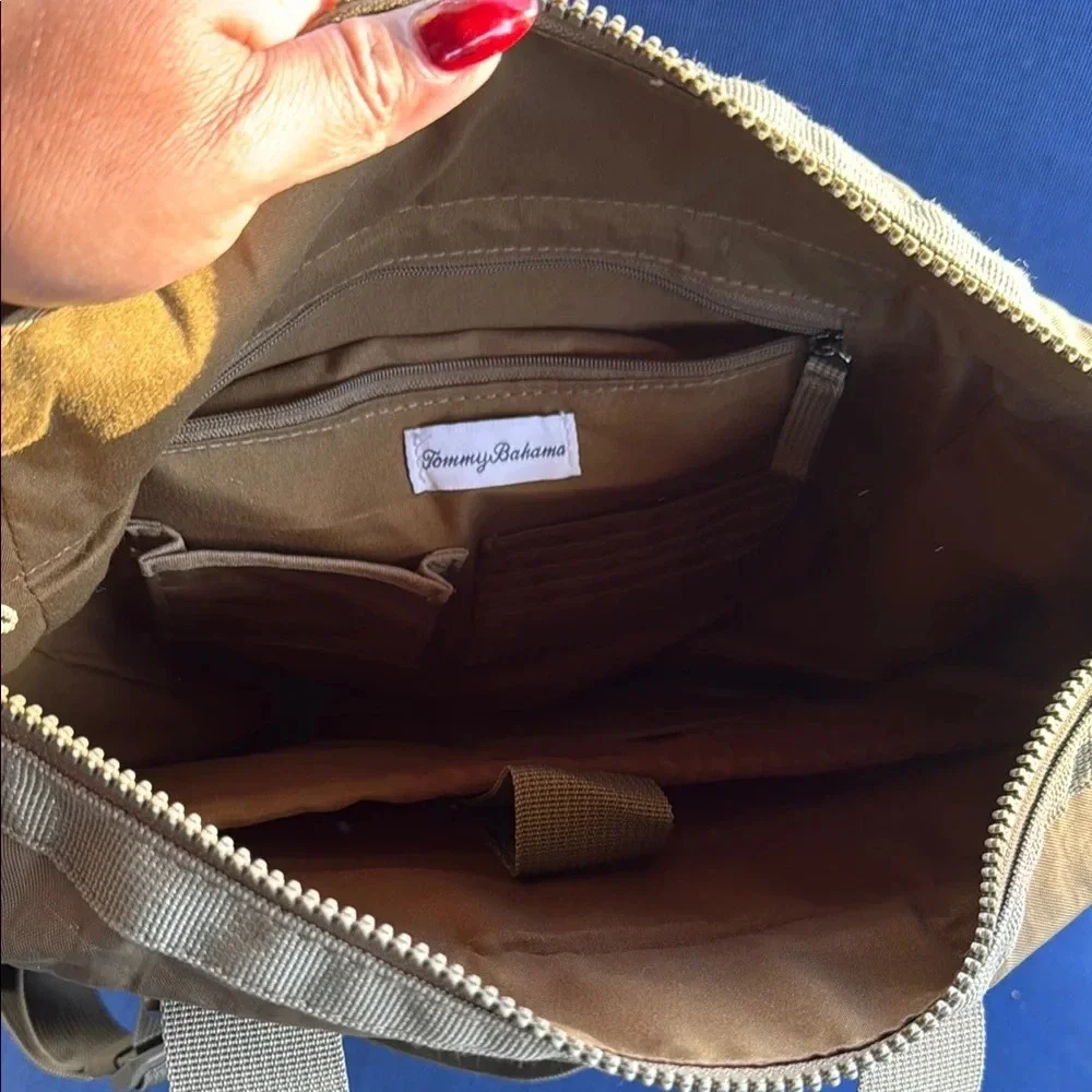 Tommy Bahama Green Backpack with Durable Construction